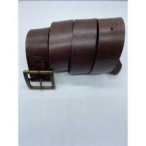 Brown Genuine Leather Belt Men's Size 36 1 3/8" wide